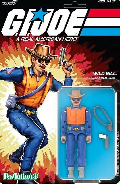 G.I. JOE REACTION ACTION FIGURE WAVE 3 WILD BILL (CARTOON) 10 CM